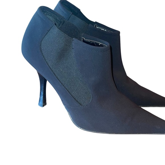 BCB Girls Women’s Ankle Boot Pointed Toe 4” Kitten Heel Black Ankle Bootie 8 1/2 - Picture 5 of 8